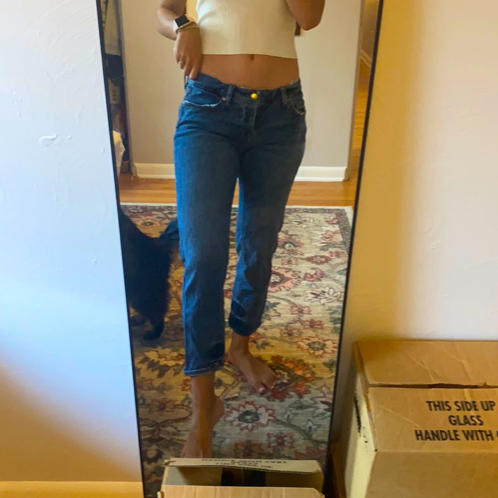 Loft distressed boyfriend jeans